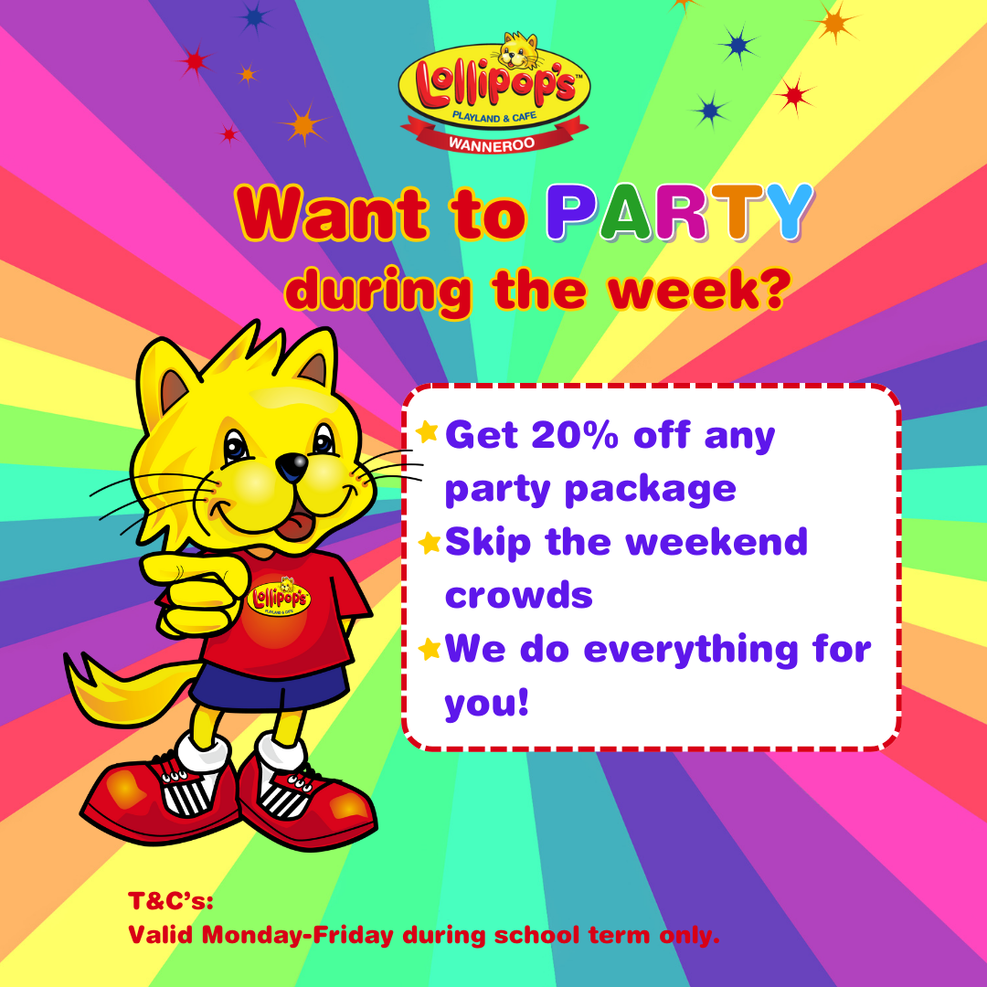 Mid Week Party Deal at Lollipop’s Wanneroo