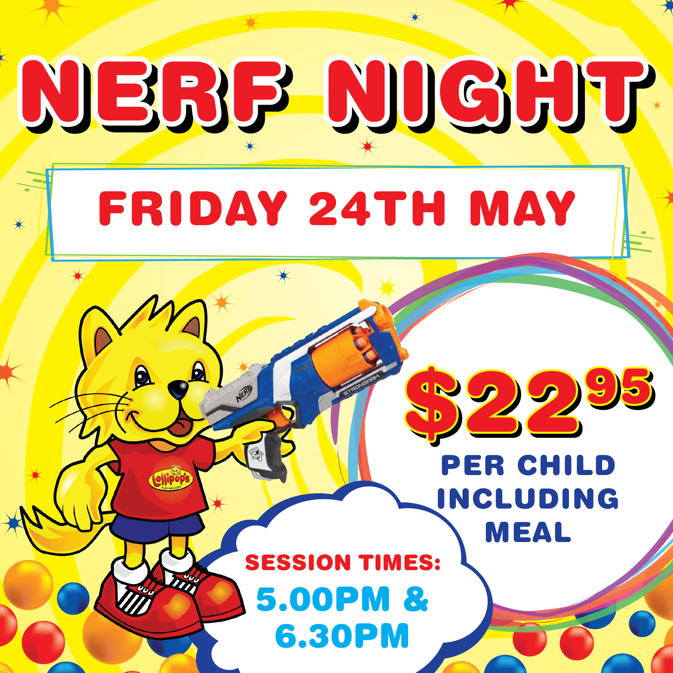Nerf Night at Lollipop’s Wanneroo!